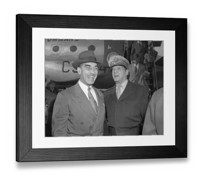 Framed Print : Douglas MacArthur and William H. Draper Framed Print : Douglas MacArthur and William H. Draper