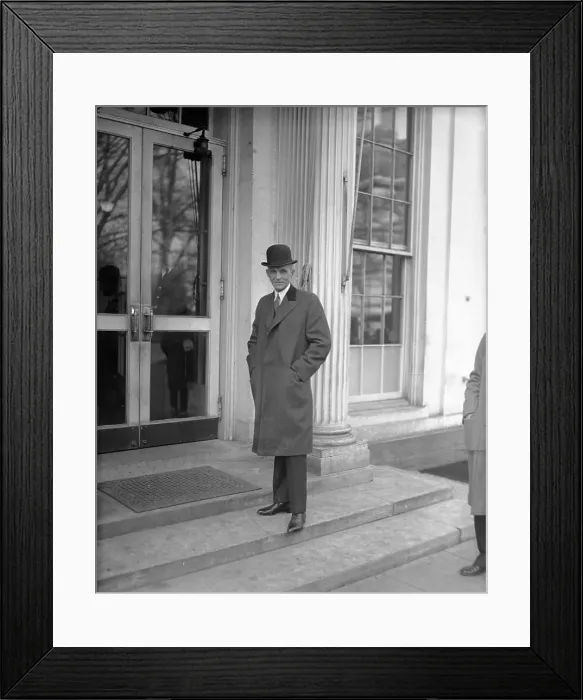 Framed Print : Henry Ford in Overcoat and Hat Framed Print : Henry Ford in Overcoat and Hat