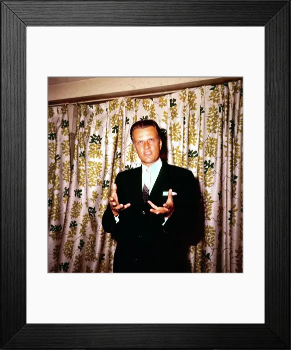 Framed Print : Billy Graham Speaking With Hands Out Framed Print : Billy Graham Speaking With Hands Out