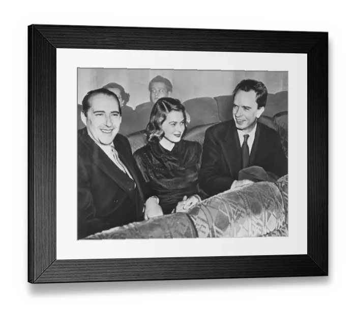 Framed Print : Ingrid Bergman with Friends Framed Print : Ingrid Bergman with Friends
