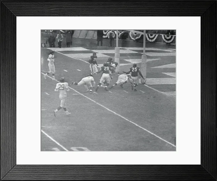 Framed Print : A Football Game in Progress Framed Print : A Football Game in Progress