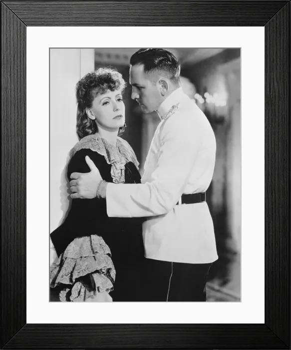 Framed Print : Actress Greta Garbo in Scene with Actor Fredric March Framed Print : Actress Greta Garbo in Scene with Actor Fredric March
