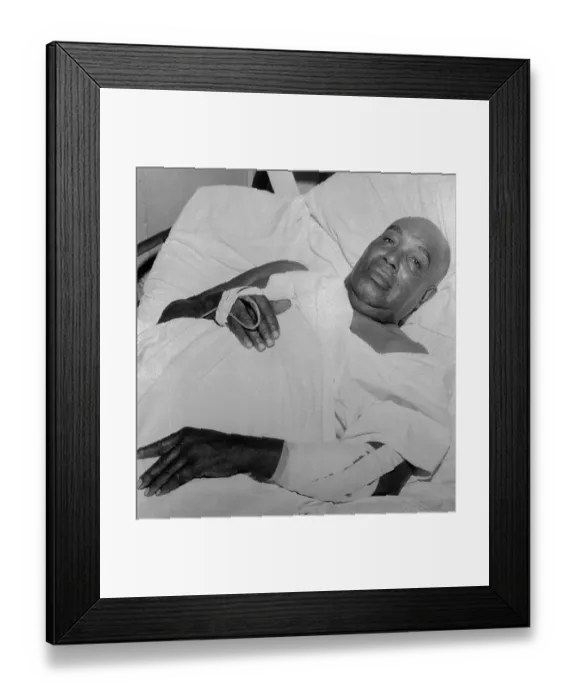 Framed Print : NAACP Member Gus Courts After Being Wounded