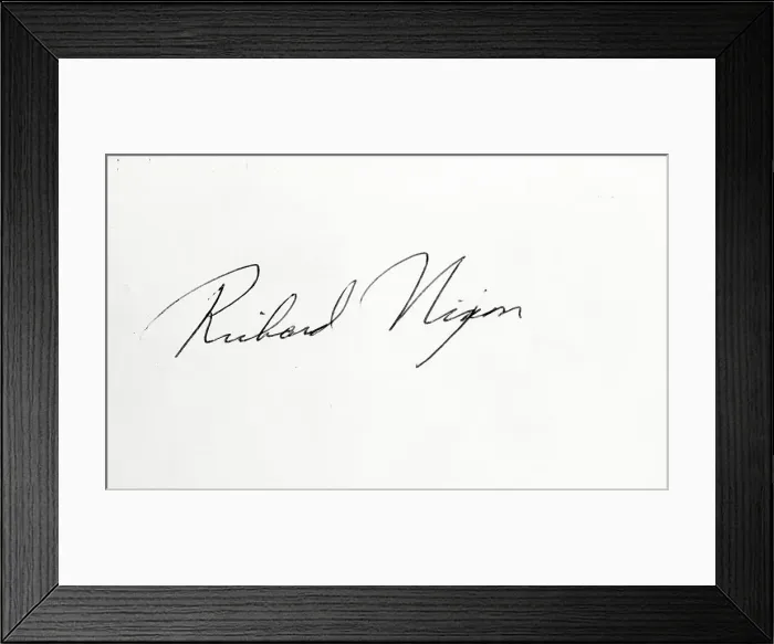 Framed Print : Richard Nixon's Signature Framed Print : Richard Nixon's Signature