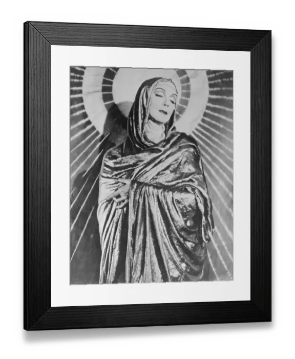 Framed Print : Ruth St. Denis in a Madonna Like Costume Framed Print : Ruth St. Denis in a Madonna Like Costume