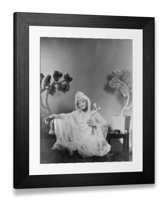 Framed Print : Ruth St. Denis Sitting on Floor Framed Print : Ruth St. Denis Sitting on Floor