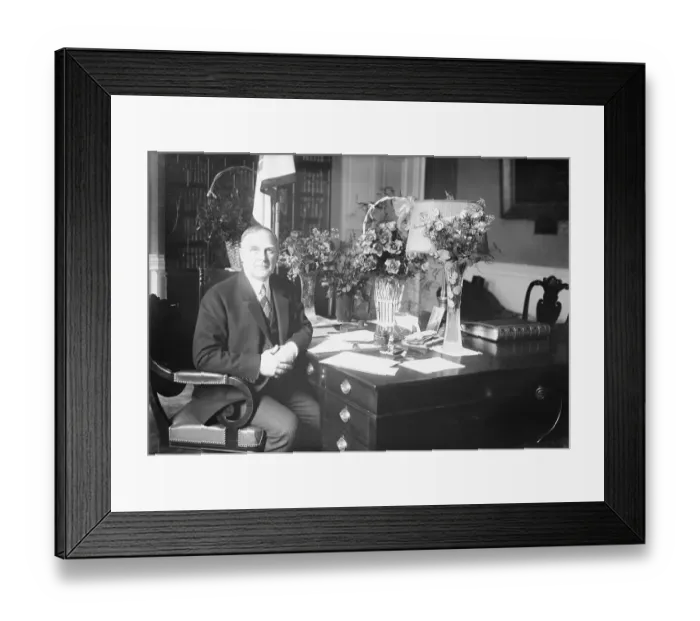 Framed Print : Governor Alvan T. Fuller of Massachusets Framed Print : Governor Alvan T. Fuller of Massachusets