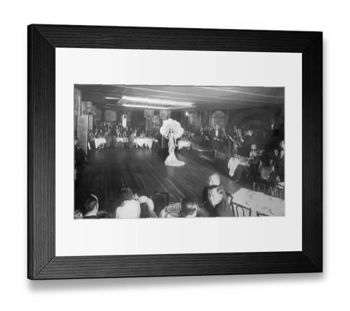 Framed Print : Cabaret Scene Supposedly at The Hollywood Framed Print : Cabaret Scene Supposedly at The Hollywood
