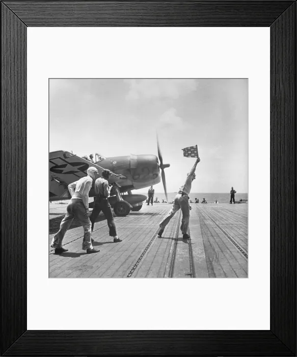 Framed Print : Soldier Signaling to Grumman Hellcat Framed Print : Soldier Signaling to Grumman Hellcat