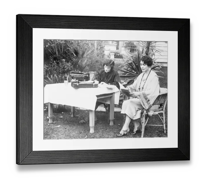 Framed Print : Lois Weber Dictating To Her Secretary Framed Print : Lois Weber Dictating To Her Secretary