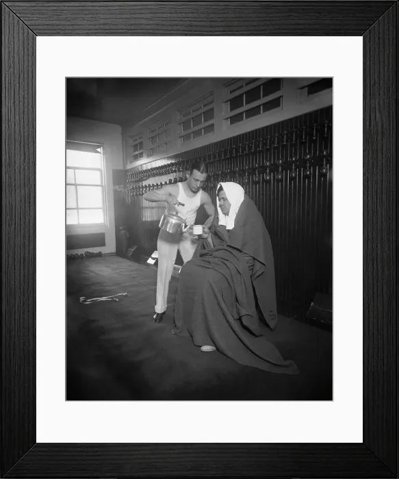 Framed Print : Babe Ruth Holding Mug Framed Print : Babe Ruth Holding Mug