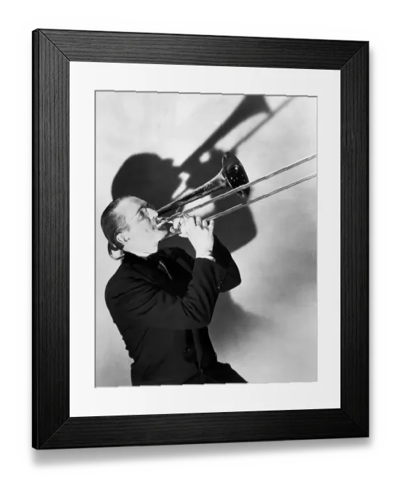 Framed Print : Tommy Dorsey Playing The Trombone Framed Print : Tommy Dorsey Playing The Trombone