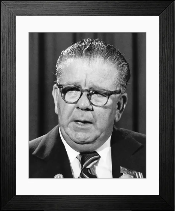 Framed Print : Close-Up Of Frank Fritzsimmons Speaking Framed Print : Close-Up Of Frank Fritzsimmons Speaking