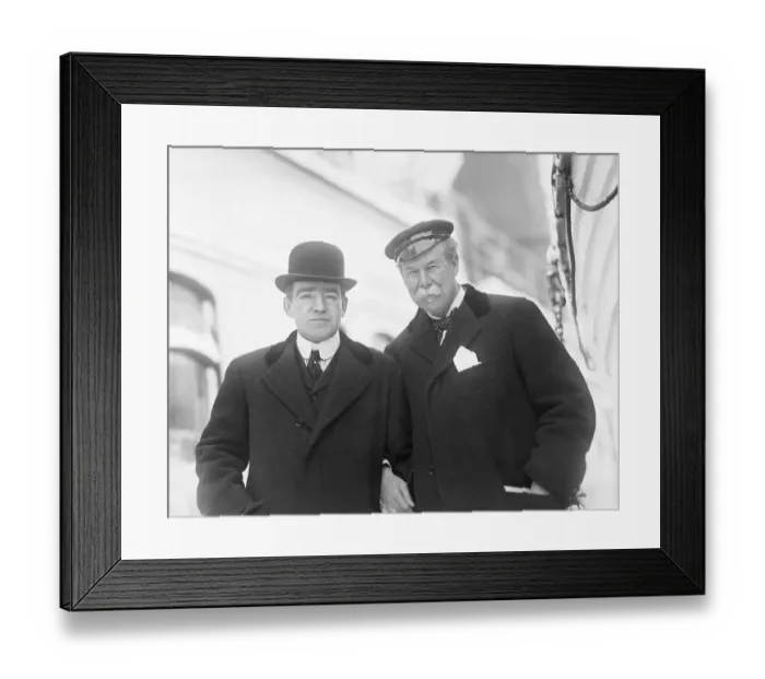 Framed Print : Ernest Shackleton and Thomas Lipton Framed Print : Ernest Shackleton and Thomas Lipton