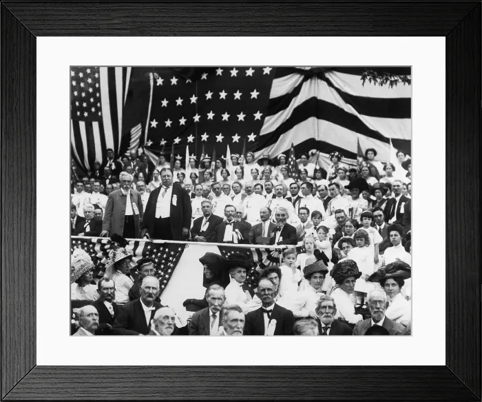 Framed Print : William Taft Standing On Platform Framed Print : William Taft Standing On Platform