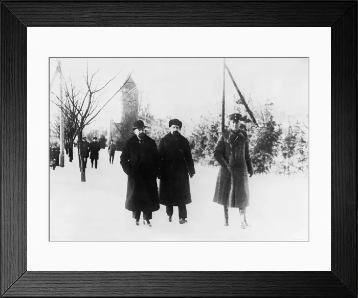 Framed Print : Russian Delegates On Way To Conference Framed Print : Russian Delegates On Way To Conference