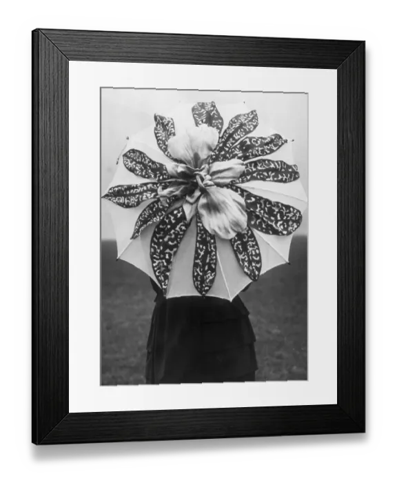 Framed Print : Woman with umbrella Framed Print : Woman with umbrella