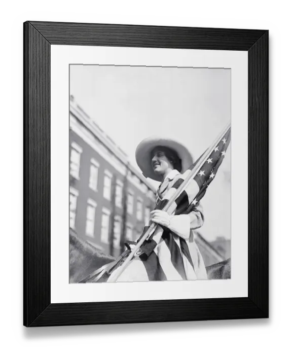 Framed Print : Suffragette Inez Milholland in Suffrage Parade Framed Print : Suffragette Inez Milholland in Suffrage Parade