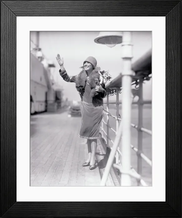Framed Print : Winsome Edna Sailing to Paris Framed Print : Winsome Edna Sailing to Paris