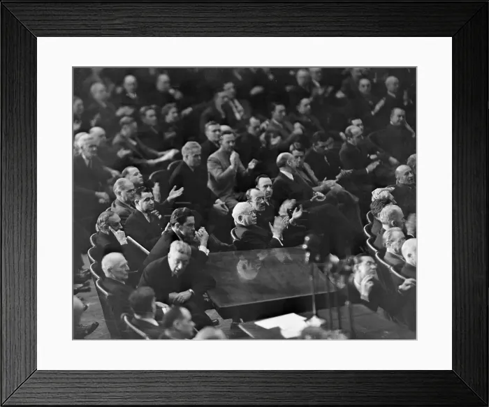 Framed Print : Members of Congress Listens to President After Japan Attack at Pearl Harbor Framed Print : Members of Congress Listens to President After Japan Attack at Pearl Harbor