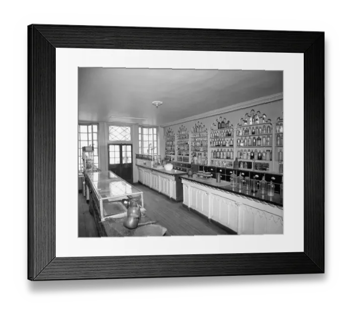 Framed Print : Interior of Stabler- Leadbeater Apothecary Shop Framed Print : Interior of Stabler- Leadbeater Apothecary Shop