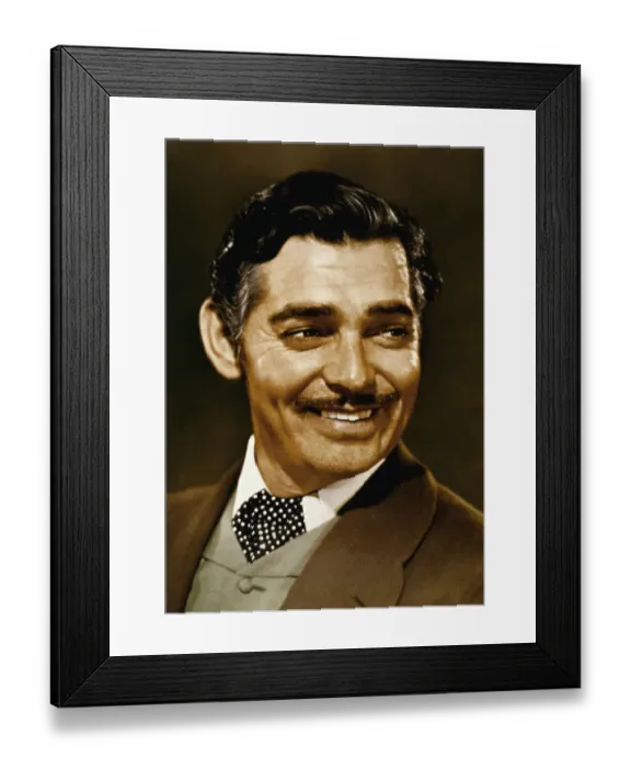 Framed Print : Portrait of Clark Cable Framed Print : Portrait of Clark Cable