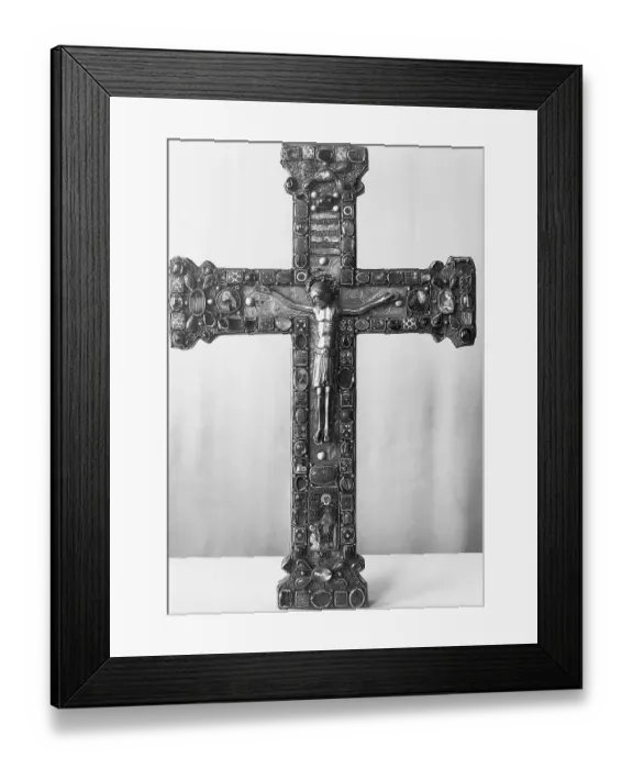 Framed Print : Medieval, Jewel-Encrusted Crucifix Framed Print : Medieval, Jewel-Encrusted Crucifix