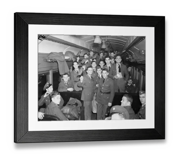 Framed Print : Soldiers Leaving for Posts Framed Print : Soldiers Leaving for Posts