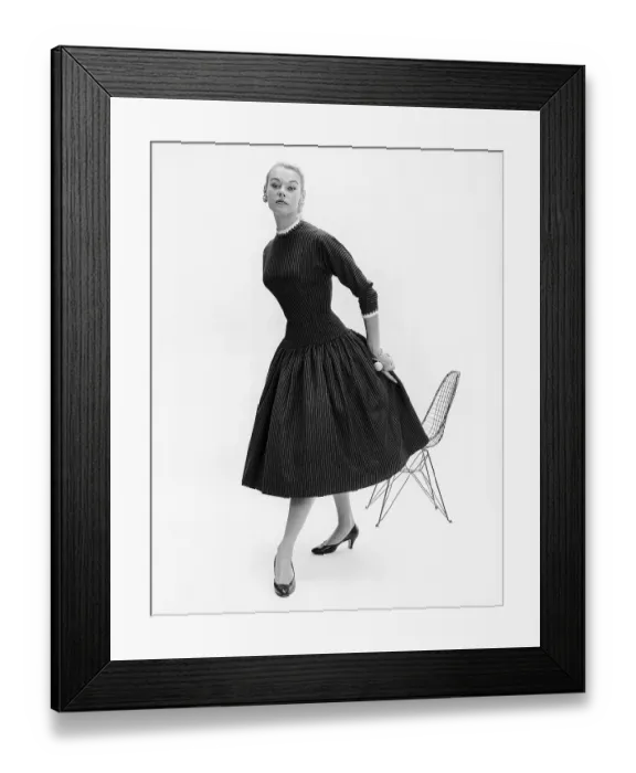 Framed Print : Woman Modeling Elongated Silhouette Framed Print : Woman Modeling Elongated Silhouette