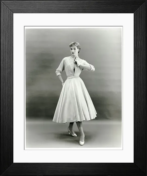 Framed Print : Woman Modeling Ensemble Framed Print : Woman Modeling Ensemble