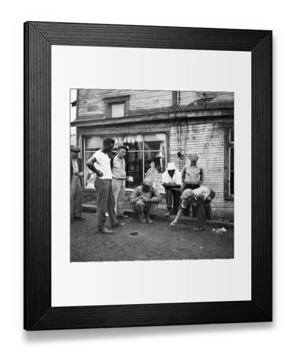 Framed Print : Workmen Shooting Craps Framed Print : Workmen Shooting Craps