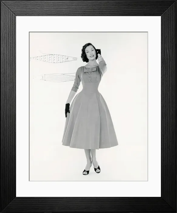 Framed Print : Woman Modeling A Cocktail Dress Framed Print : Woman Modeling A Cocktail Dress