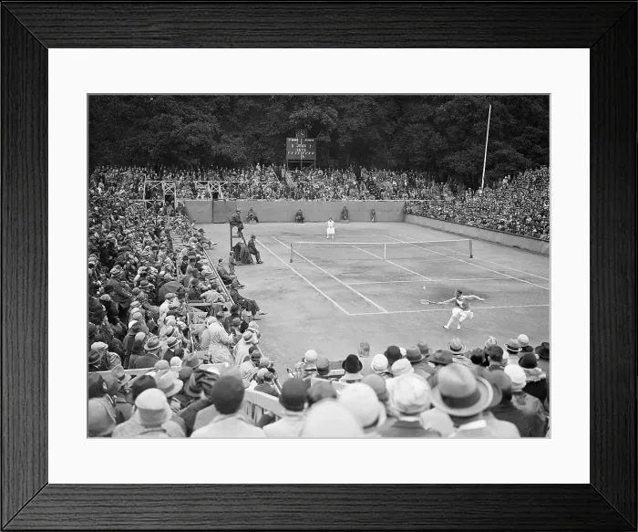 Framed Print : S. Lenglen And M.K. Browne In France Framed Print : S. Lenglen And M.K. Browne In France