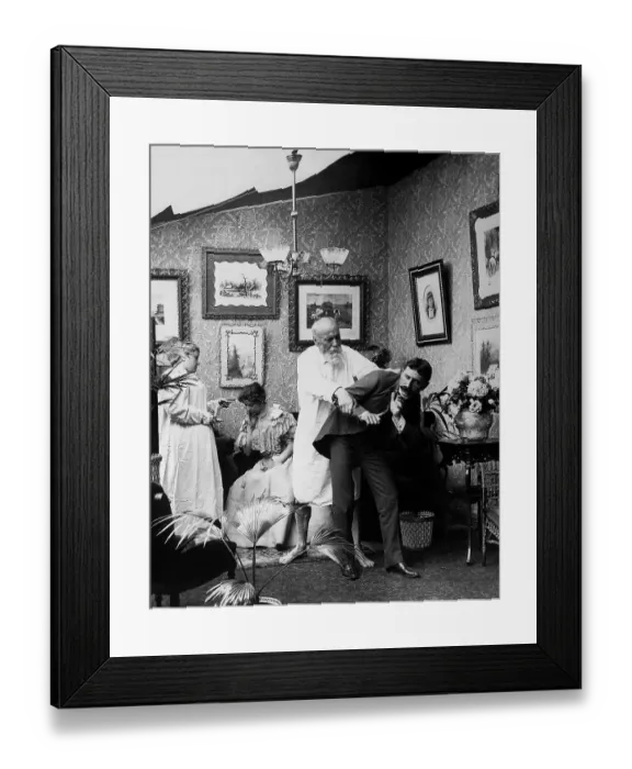 Framed Print : Lovers Caught Stealing A Kiss