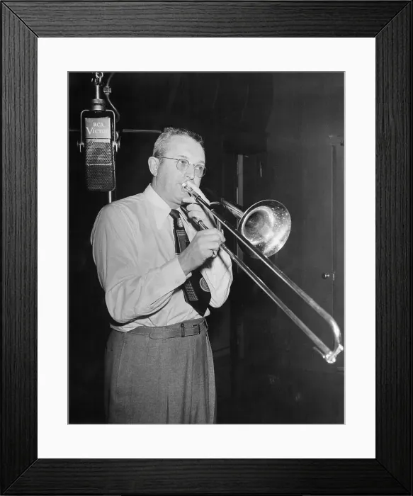 Framed Print : Tommy Dorsey Playing The Trombone Framed Print : Tommy Dorsey Playing The Trombone