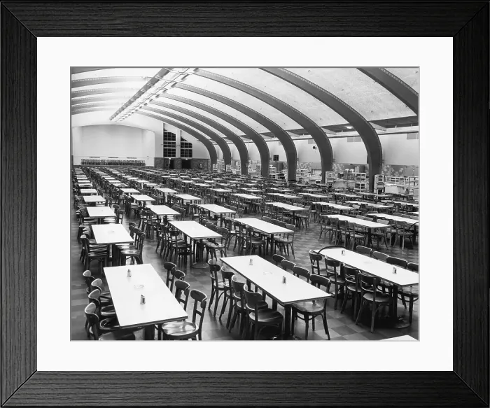 Framed Print : Boeing Dining Cafeteria Framed Print : Boeing Dining Cafeteria