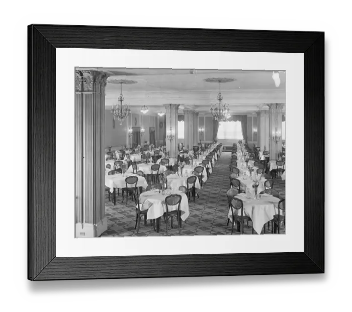 Framed Print : Empty Dining Room Framed Print : Empty Dining Room