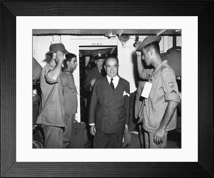 Framed Print : Brazil Pres. Getulio Vargas On Ship Framed Print : Brazil Pres. Getulio Vargas On Ship