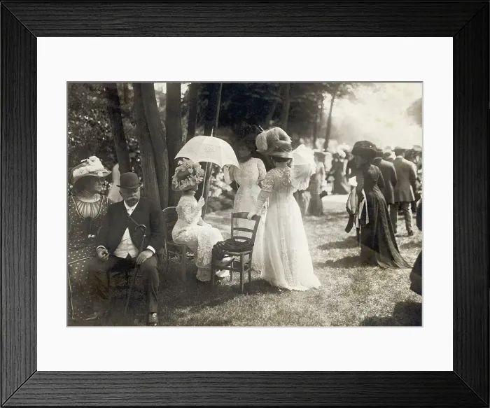 Framed Print : English Garden Party / 1900S Framed Print : English Garden Party / 1900S
