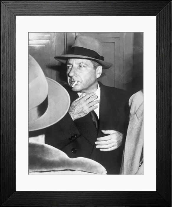 Framed Print : Frank Costello Smoking Cigarette Framed Print : Frank Costello Smoking Cigarette