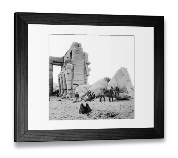 Framed Print : Statue of Rameses II at the Ramesseum