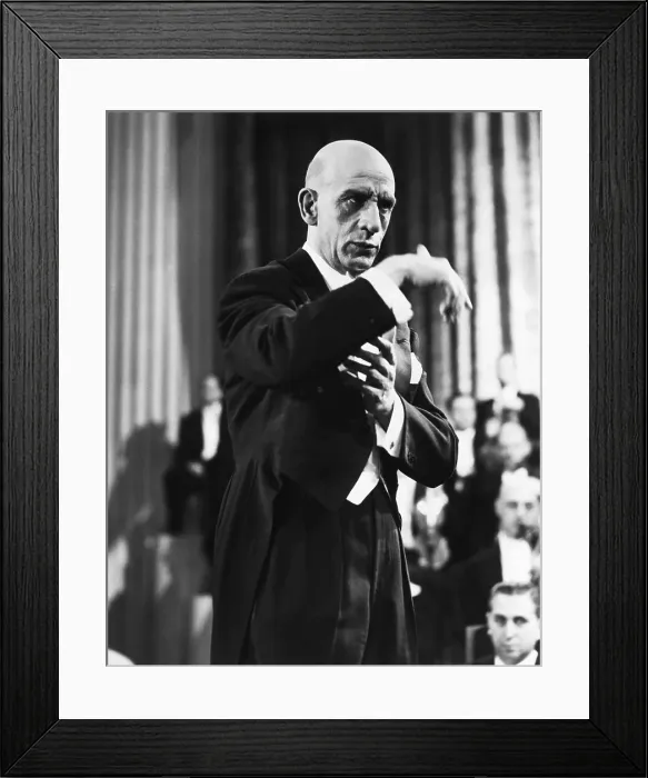 Framed Print : Dmitri Mitropoulos Conducting Waist-Up