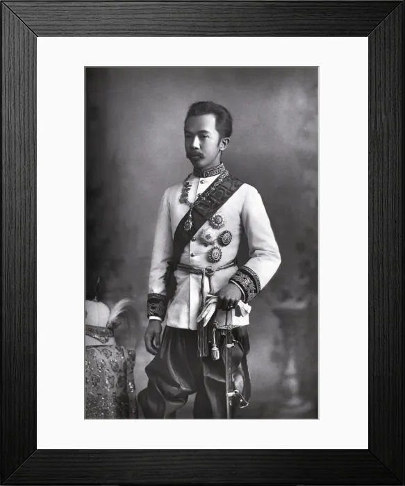 Framed Print : 3 / 4 Length Portrait / Prince Of Siam / 19C Framed Print : 3 / 4 Length Portrait / Prince Of Siam / 19C