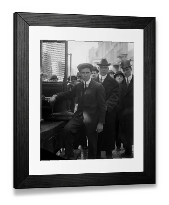 Framed Print : Frank Tannenbaum and Rear of Truck Framed Print : Frank Tannenbaum and Rear of Truck