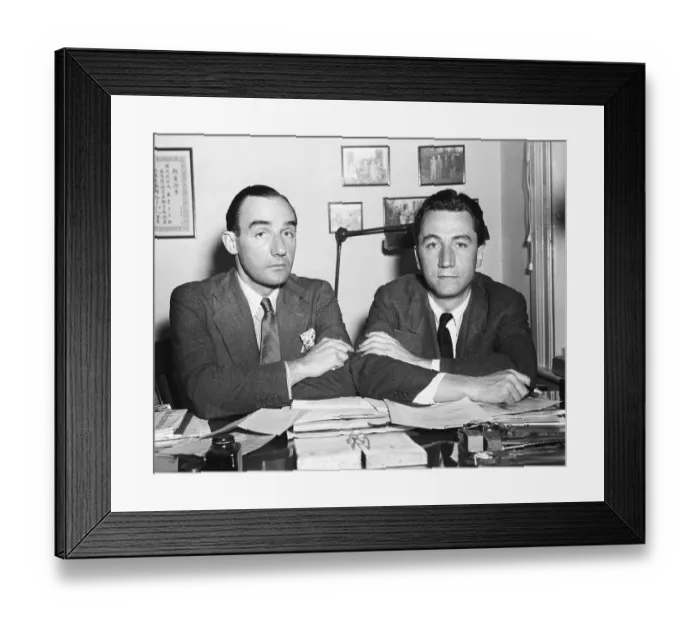 Framed Print : Joseph and Stewart Alsop Seated in Offic Framed Print : Joseph and Stewart Alsop Seated in Offic