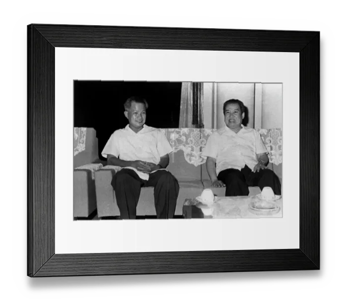 Framed Print : President Khieu Samphan and Prince Sihanouk Framed Print : President Khieu Samphan and Prince Sihanouk