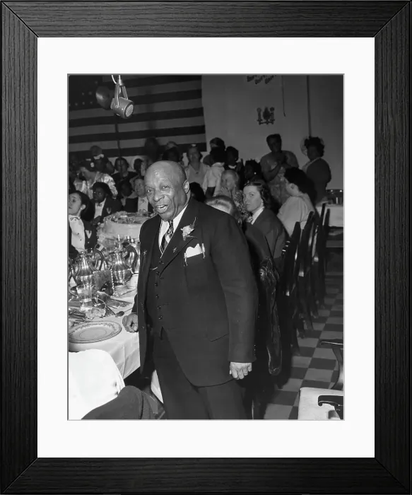 Framed Print : Father Divine Addressing People Dining Framed Print : Father Divine Addressing People Dining