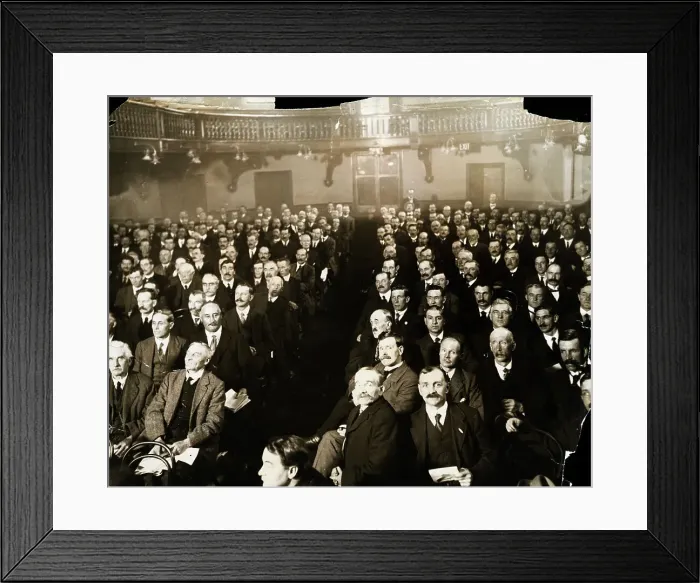 Framed Print : Delegates Listen To Speech Framed Print : Delegates Listen To Speech