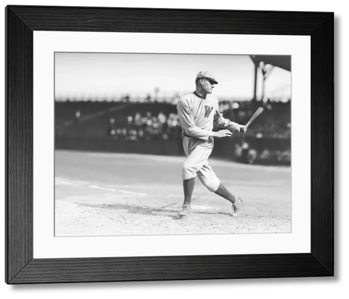 Framed Print : Walter Johnson Batting Framed Print : Walter Johnson Batting