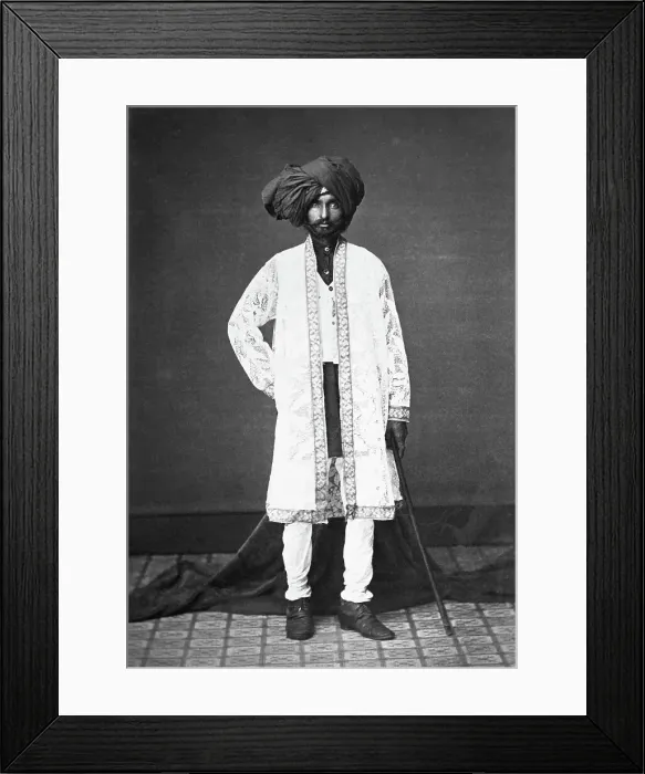 Framed Print : Sri Lankan Native In Traditional Clothes Framed Print : Sri Lankan Native In Traditional Clothes